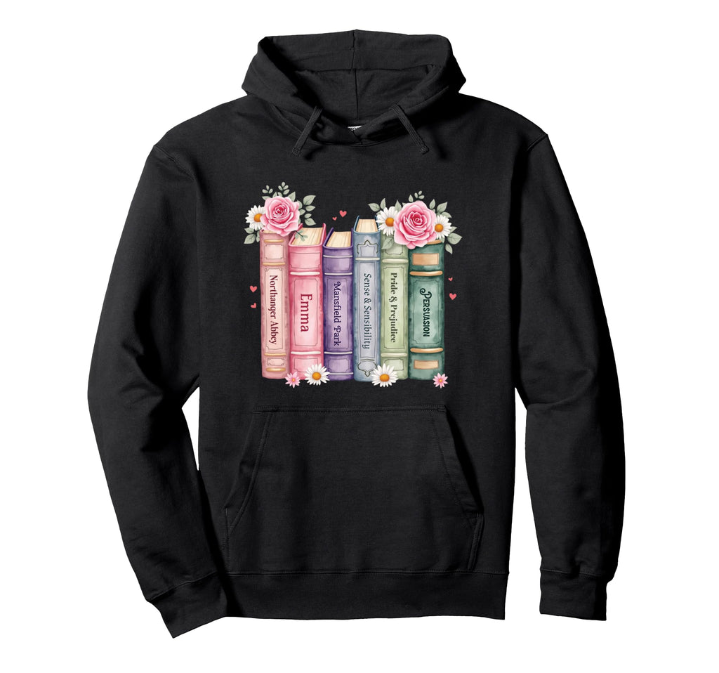 Jane Austen Book Lover Literature Hoodie - Unique Graphic Unisex - T-Shirt, Sweatshirt, Hoodie