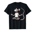 Meditation Rat Mouse Yoga Pose T-Shirt - Minimalist Print for Adults - T-Shirt, Sweatshirt, Hoodie