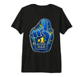 1 Step Dad Foam Finger Statement Tri T-Shirt - Graphic Print Men Women - T-Shirt, Sweatshirt, Hoodie