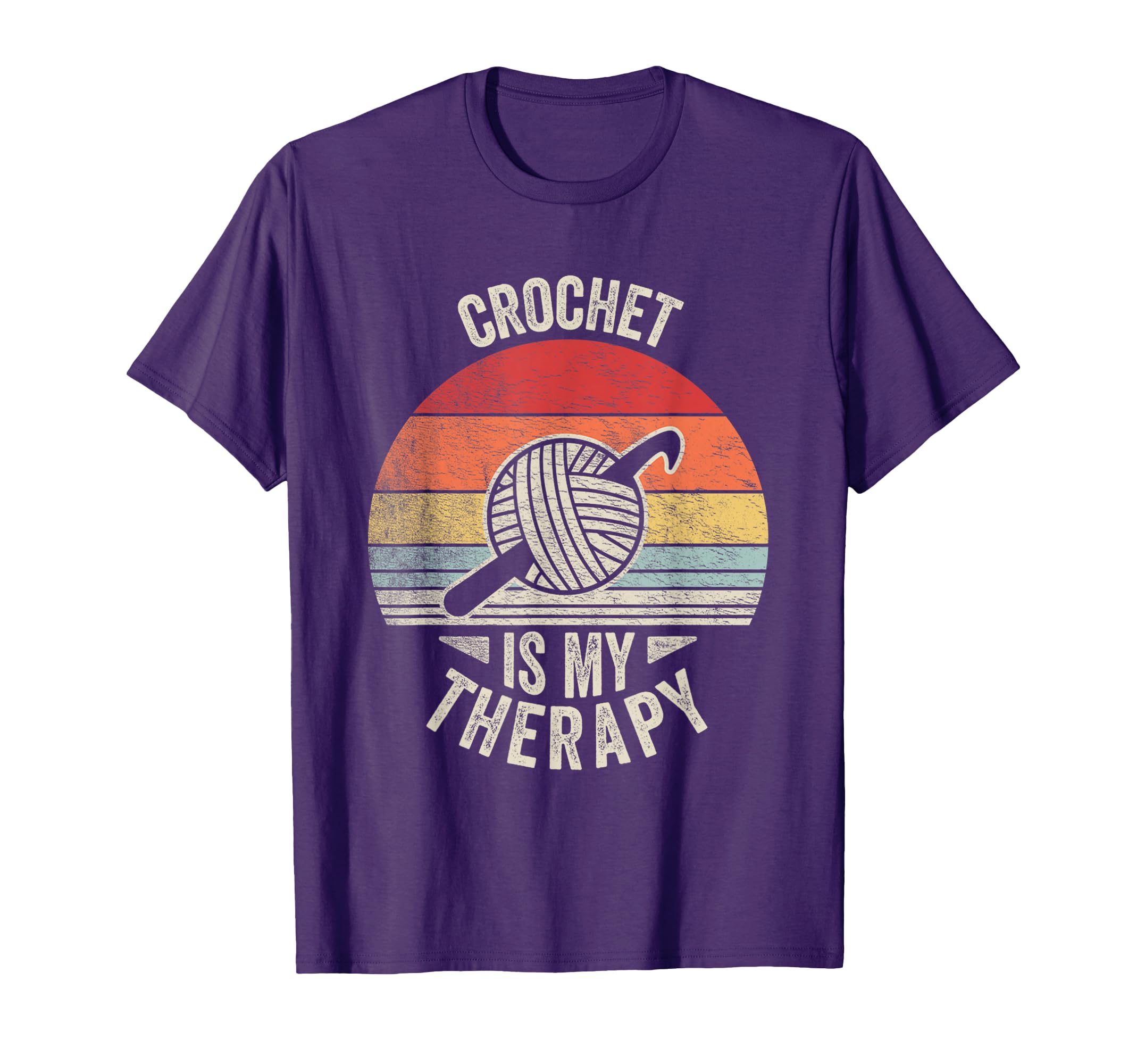 Nice N Crochet Is My Therapy Funny T-Shirt - Aesthetic Graphic Unisex - T-Shirt, Sweatshirt, Hoodie