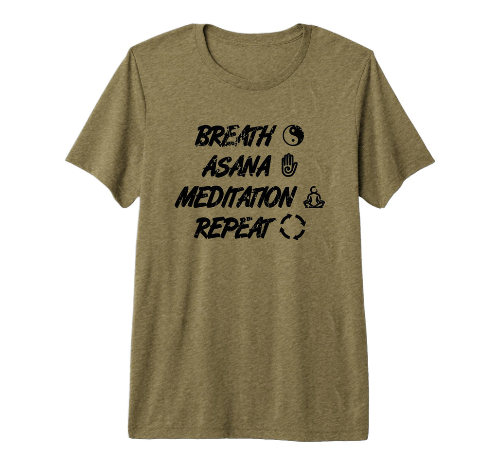 Yoga Routine Yoga Tri Blend T-Shirt - Casual Everyday Wear for Adults - T-Shirt, Sweatshirt, Hoodie
