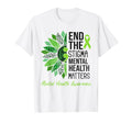 End Stigma Sunflower Mental Health Matters T-Shirt - Unique Graphic Unisex - T-Shirt, Sweatshirt, Hoodie