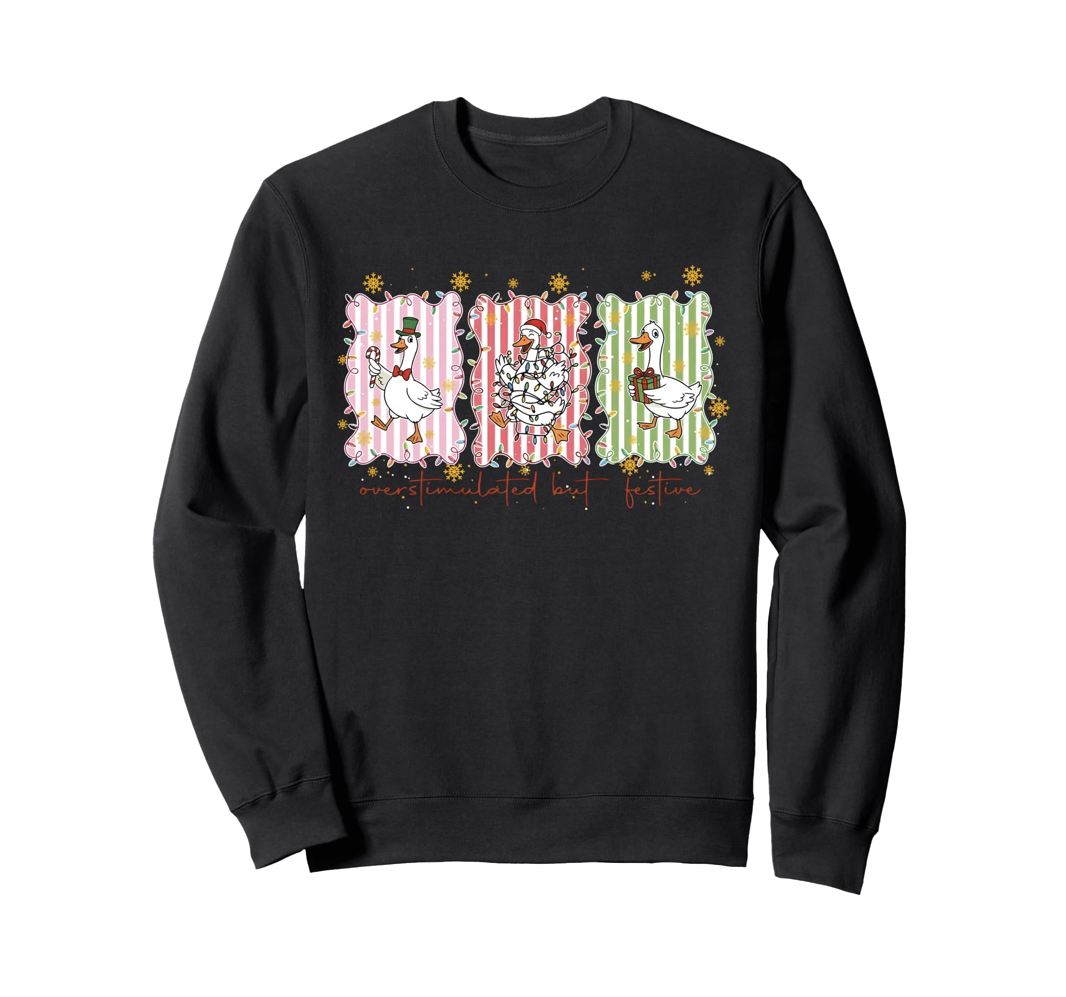Coquette Overstimulated But Festive Sweatshirt - Streetwear Style Unisex - T-Shirt, Sweatshirt, Hoodie