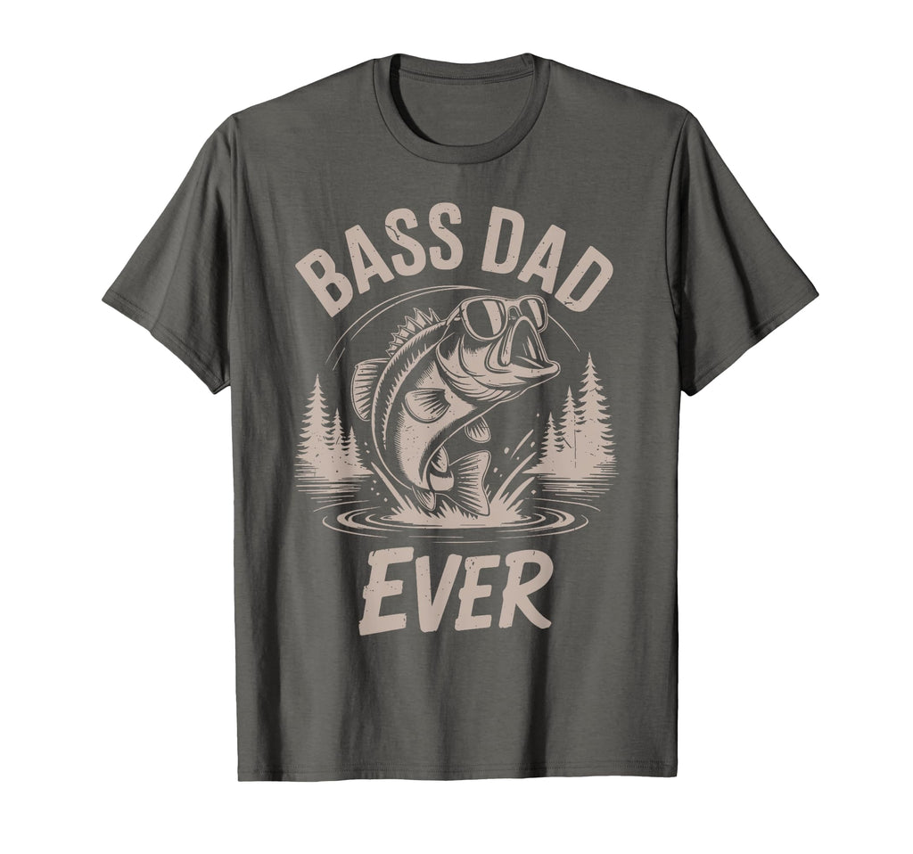 Bass Dad Ever Fishing Father Day Gift T-Shirt - Novelty Apparel Men Women - T-Shirt, Sweatshirt, Hoodie