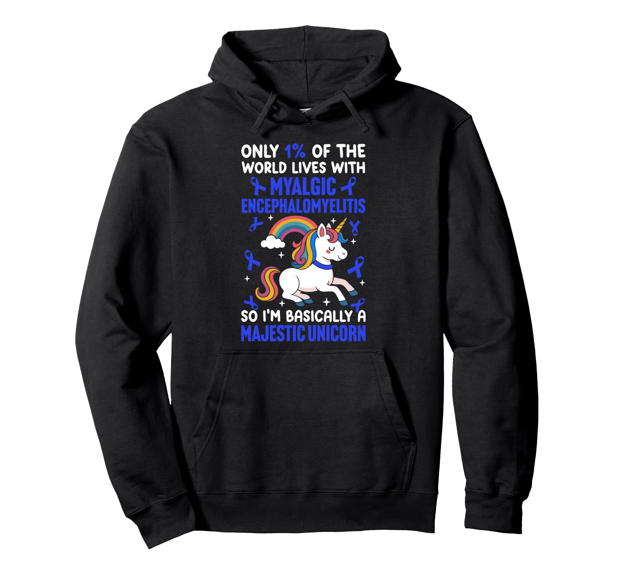 Myalgic Encephalomyelitis Warrior Hoodie - Novelty Apparel Unisex - T-Shirt, Sweatshirt, Hoodie