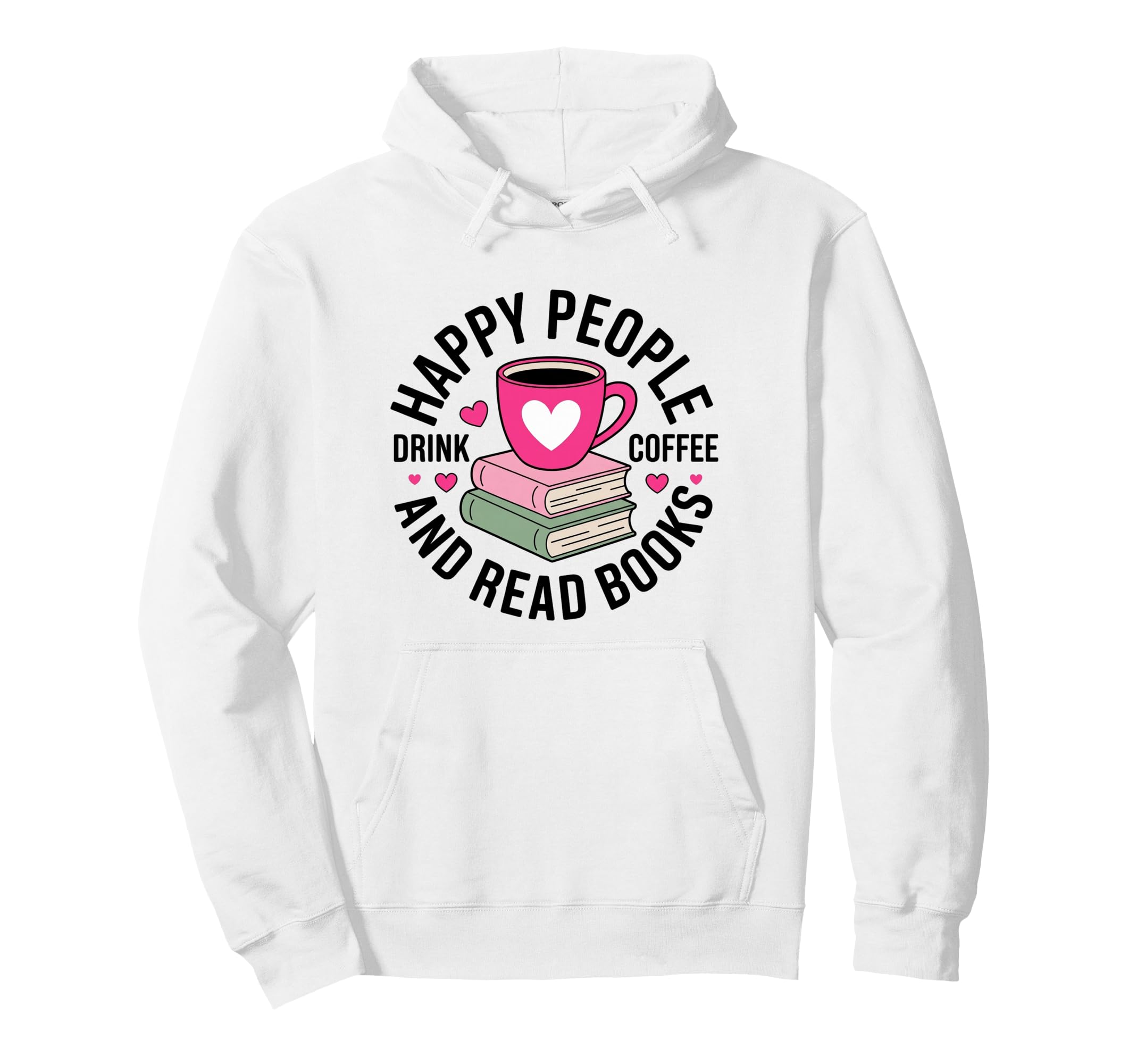 Coffee Addict Book Lover Reading Hoodie - Unique Graphic for Adults - T-Shirt, Sweatshirt, Hoodie
