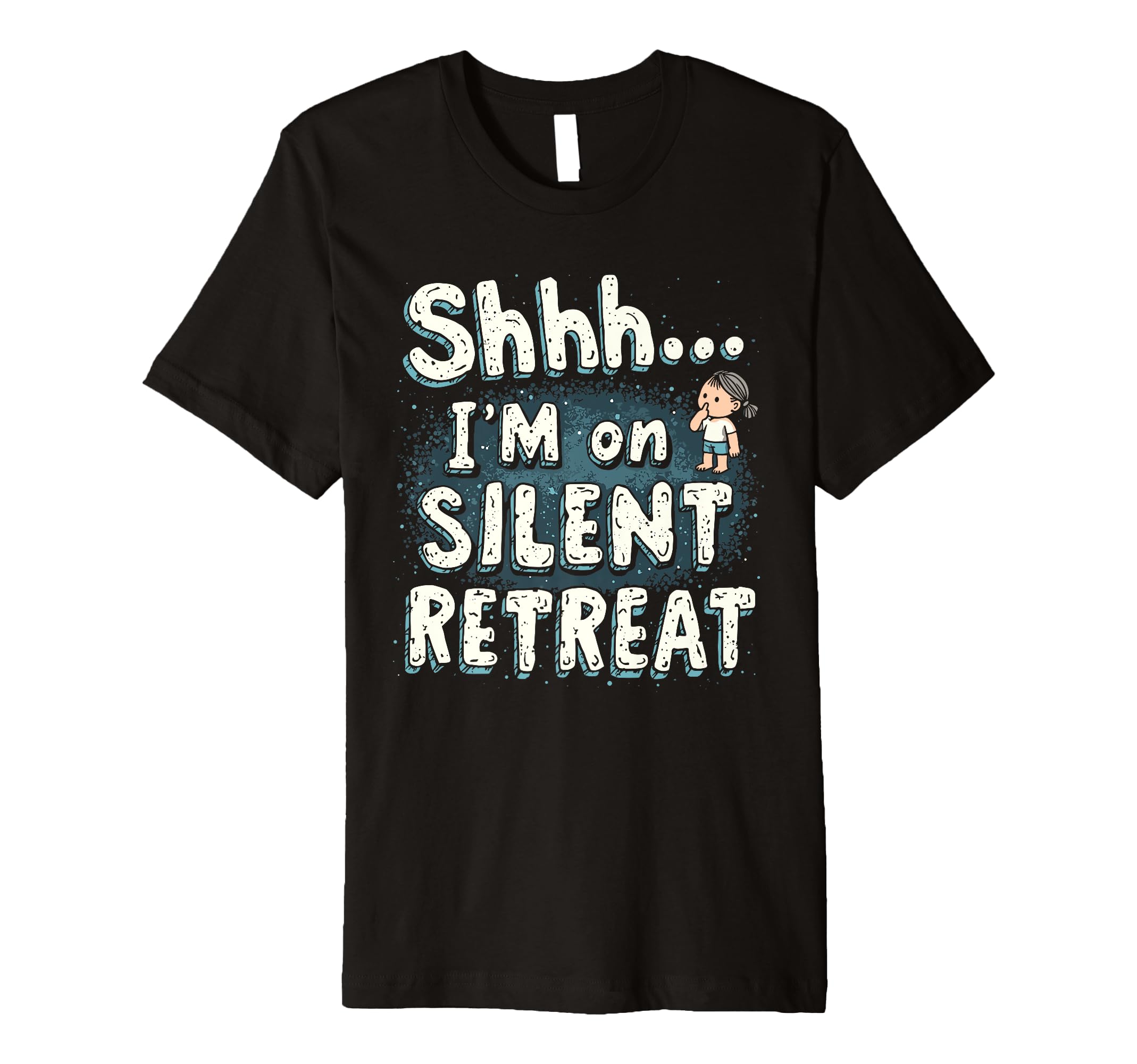 Silent Retreat Participants Mindfulness T-Shirt - Custom Art Print Unisex - T-Shirt, Sweatshirt, Hoodie