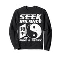 Yin Yang Seek Balance Mind Heart Sweatshirt - Aesthetic Graphic Unisex - T-Shirt, Sweatshirt, Hoodie