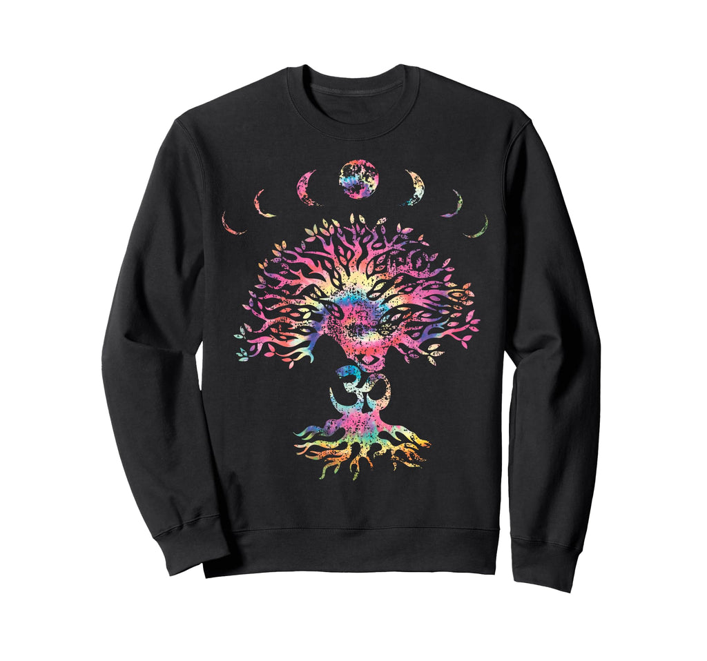 Sacred Yoga Tree Meditation Om Sweatshirt - Streetwear Style for Adults - T-Shirt, Sweatshirt, Hoodie
