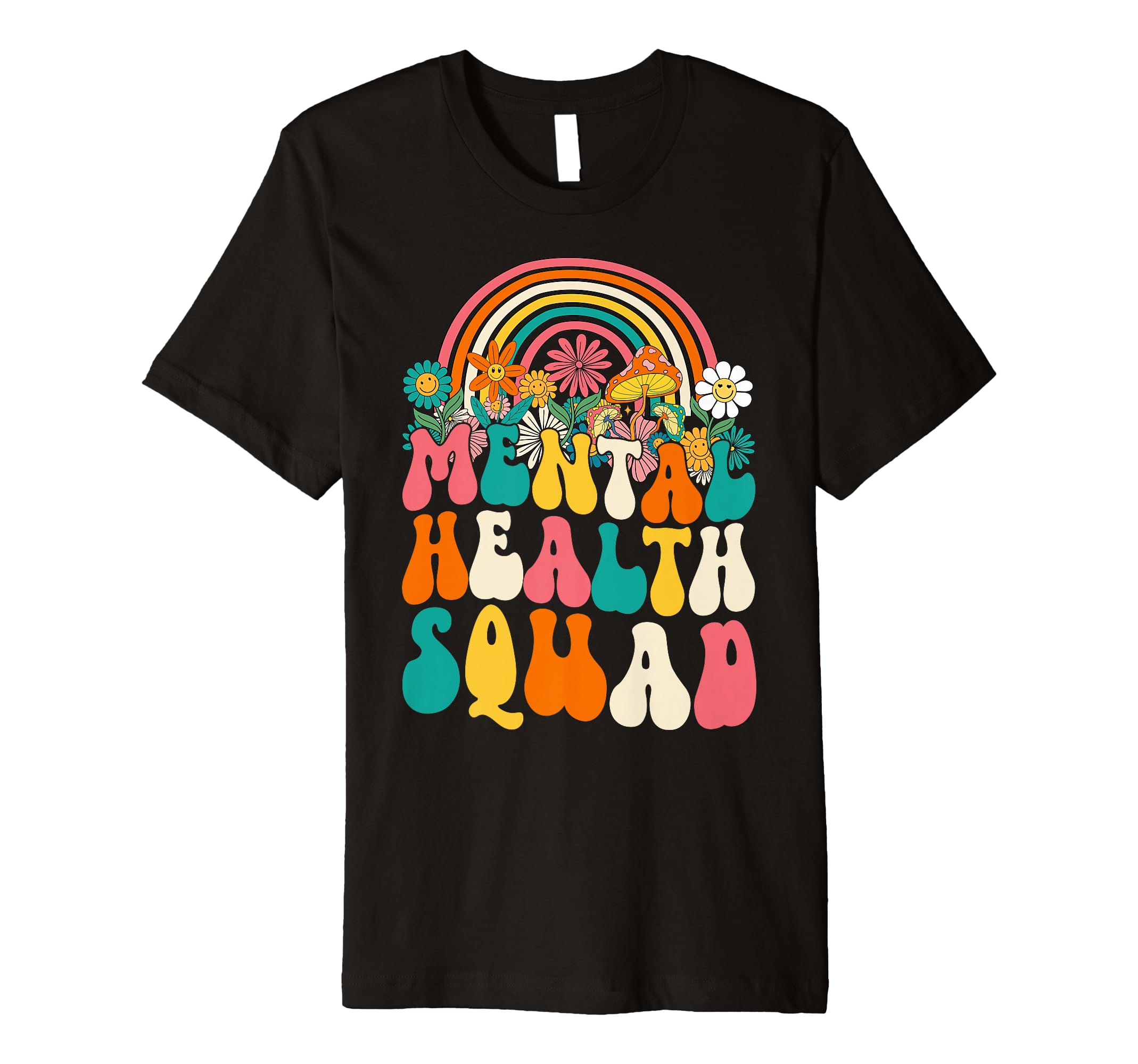 Groovy Mental Health Squad Mental Health T-Shirt - Streetwear Style Unisex - T-Shirt, Sweatshirt, Hoodie