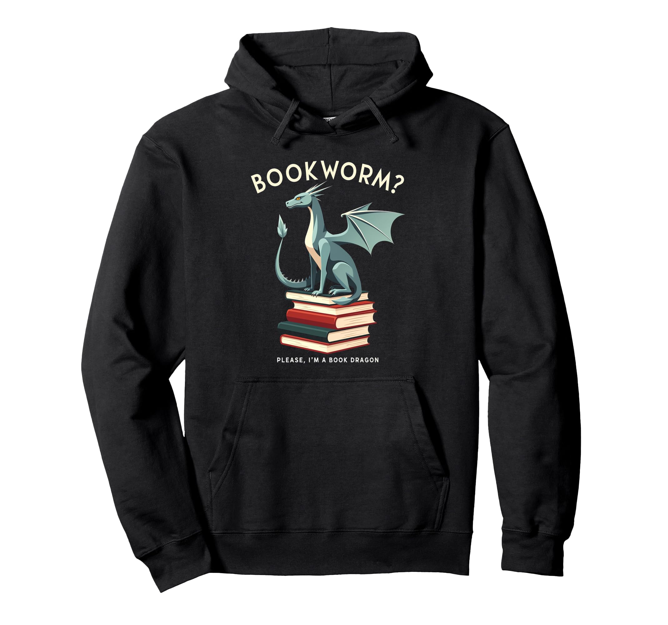 Bookworm Please Im Book Dragon Hoodie - Minimalist Print Unisex - T-Shirt, Sweatshirt, Hoodie