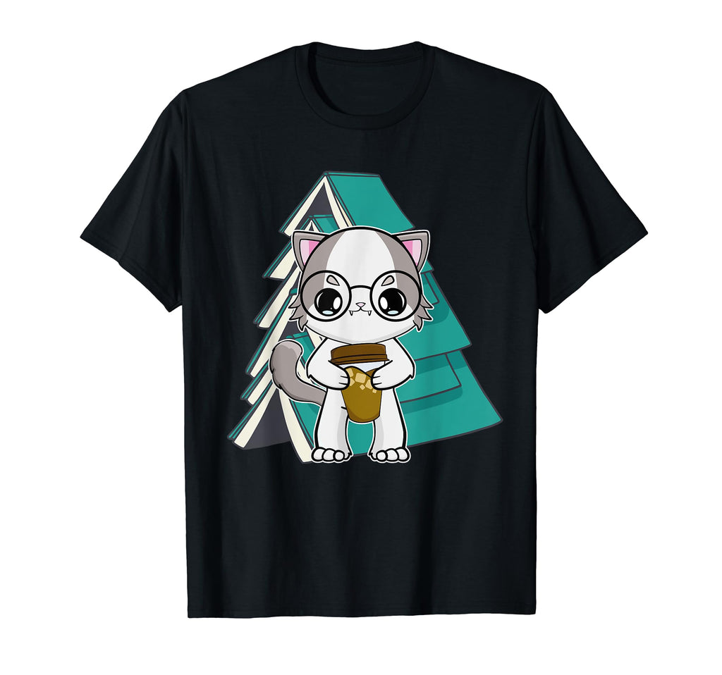 Ragdoll Cat Anime Kitten Books And T-Shirt - Fun Novelty Design Unisex - T-Shirt, Sweatshirt, Hoodie