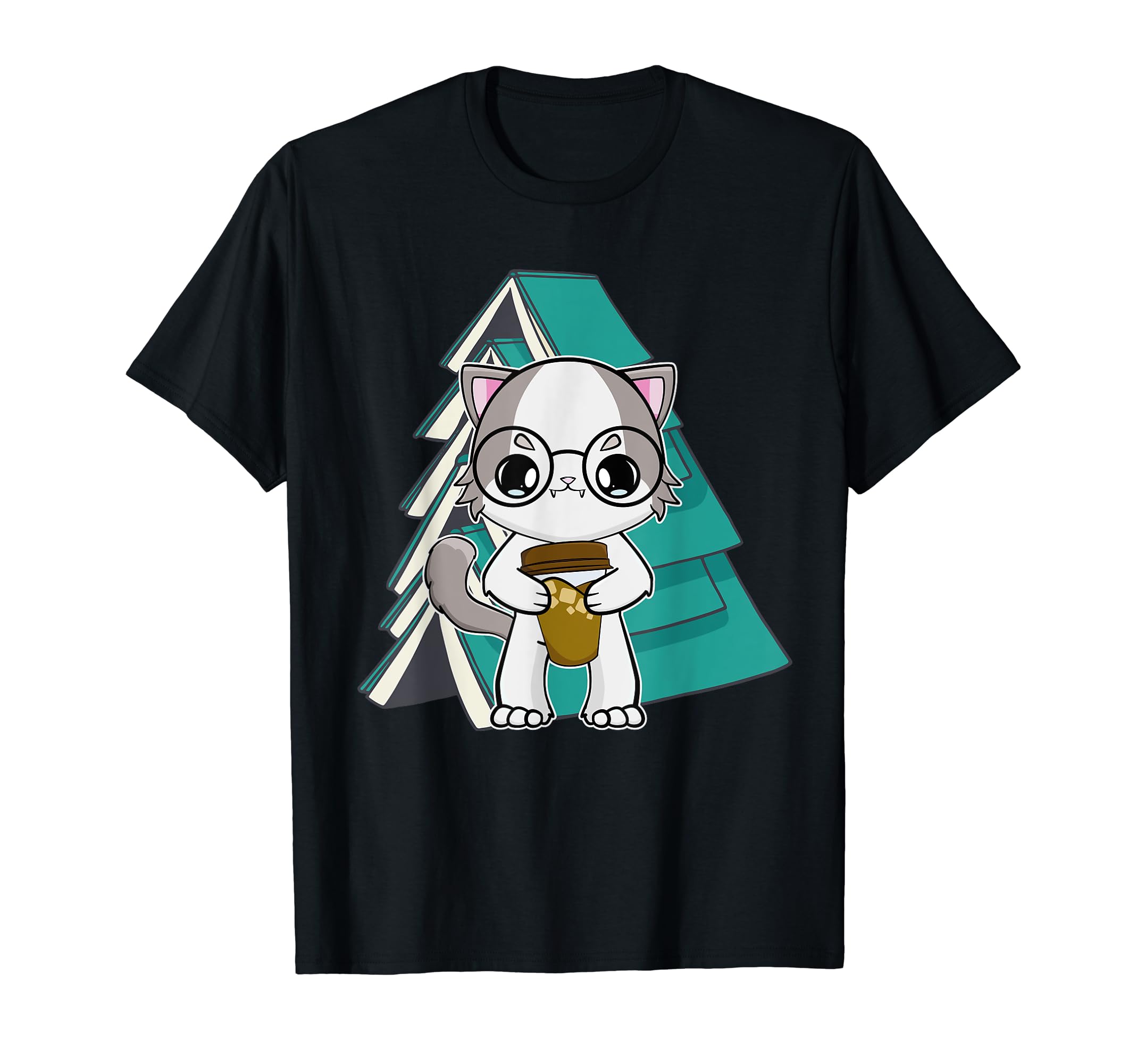 Ragdoll Cat Anime Kitten Books And T-Shirt - Fun Novelty Design Unisex - T-Shirt, Sweatshirt, Hoodie