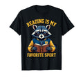 Varsity Raccoon Reading Book T-Shirt - Minimalist Print Men Women - T-Shirt, Sweatshirt, Hoodie