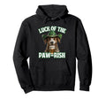 Luck Paw Rish St Patricks Day Dog Beer Hoodie - Unique Graphic Unisex - T-Shirt, Sweatshirt, Hoodie