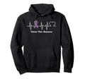 Heartbeat Chronic Pain Warrior Hoodie - Novelty Apparel for Adults - T-Shirt, Sweatshirt, Hoodie