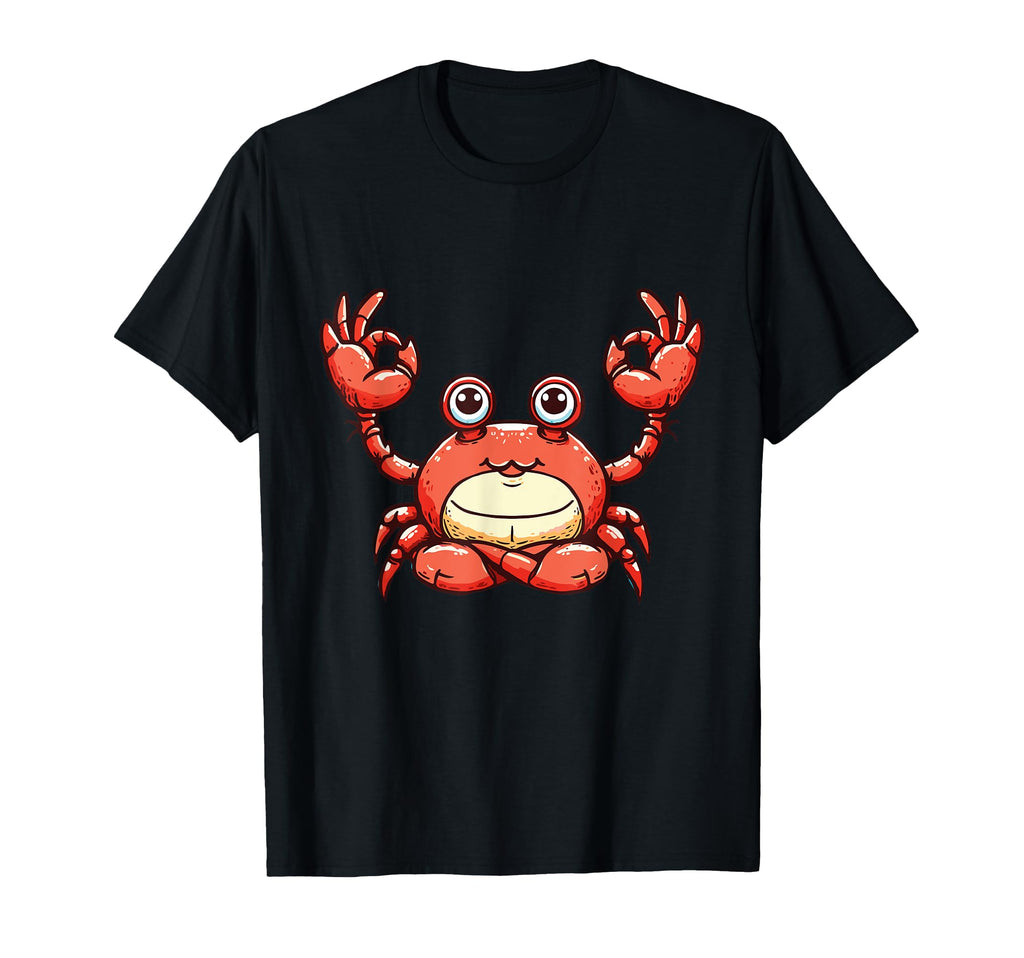 Meditation Crab Yoga Pose Relaxing T-Shirt - Novelty Apparel Men Women - T-Shirt, Sweatshirt, Hoodie