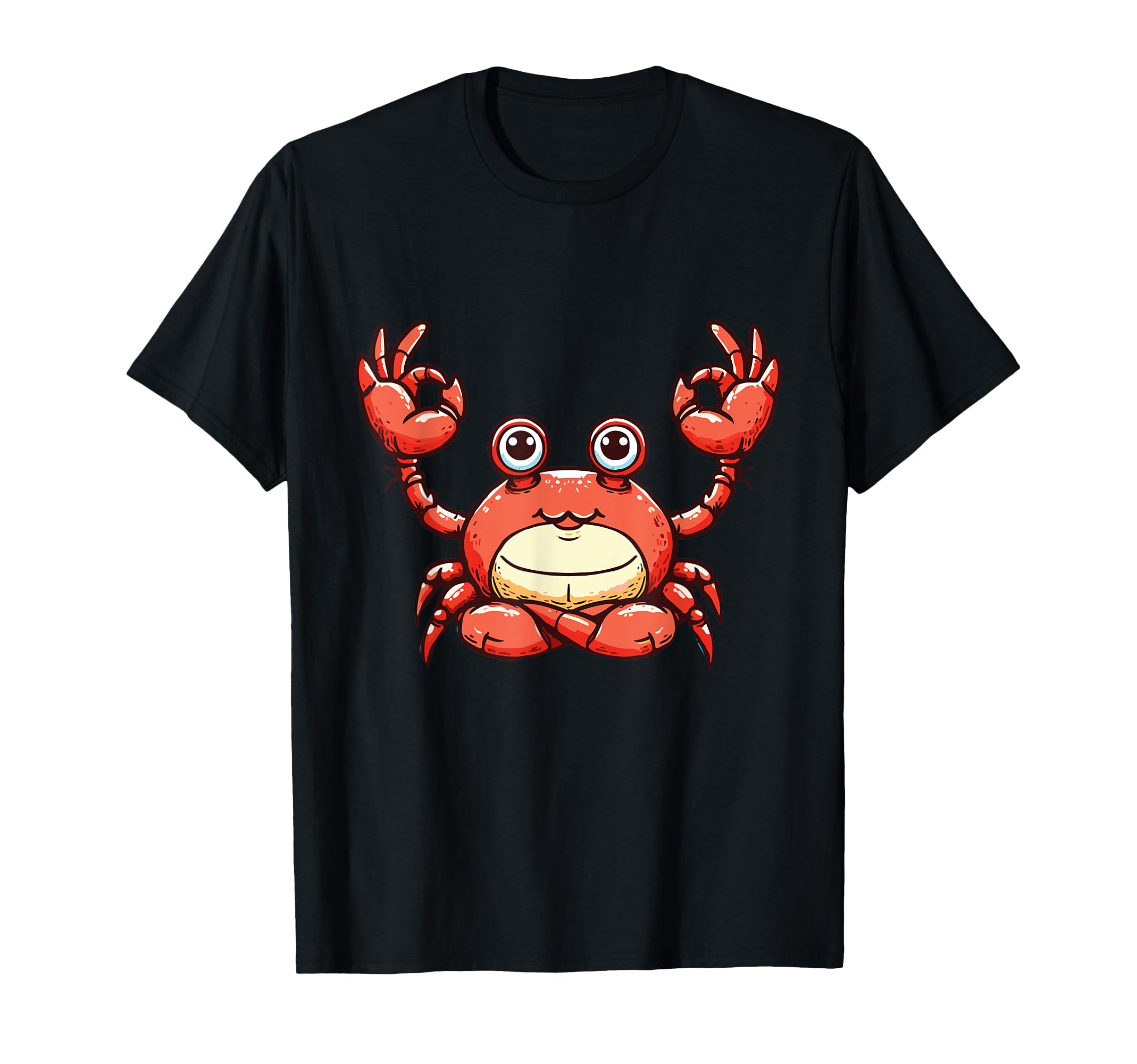Meditation Crab Yoga Pose Relaxing T-Shirt - Novelty Apparel Men Women - T-Shirt, Sweatshirt, Hoodie
