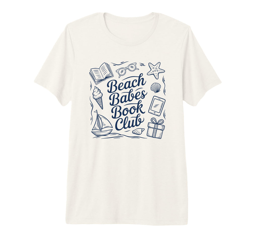 Book Lover Beach Babes Bookish T-Shirt - Fun Novelty Design for Adults - T-Shirt, Sweatshirt, Hoodie