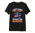 Dragon Books Reading Dragon Tri Blend T-Shirt - Novelty Apparel Men Women - T-Shirt, Sweatshirt, Hoodie