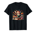 Dragon Glasses Reading Book Bookworm T-Shirt - Unique Graphic for Adults - T-Shirt, Sweatshirt, Hoodie