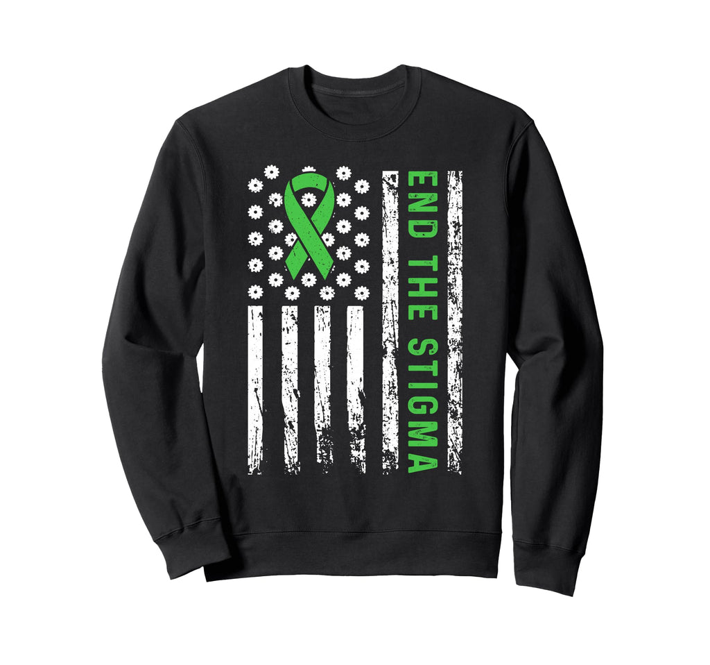 Mental Health Matters End Stigma Mental Sweatshirt - Unique Graphic Unisex - T-Shirt, Sweatshirt, Hoodie