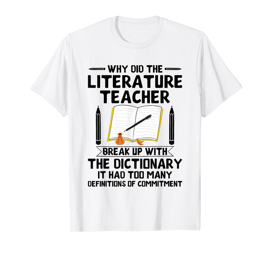 Literature Teacher School Teacher Funny T-Shirt - Custom Art Print Unisex - T-Shirt, Sweatshirt, Hoodie