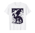 Dark Academia Fantasy Dragon Book T-Shirt - Fun Novelty Design Unisex - T-Shirt, Sweatshirt, Hoodie