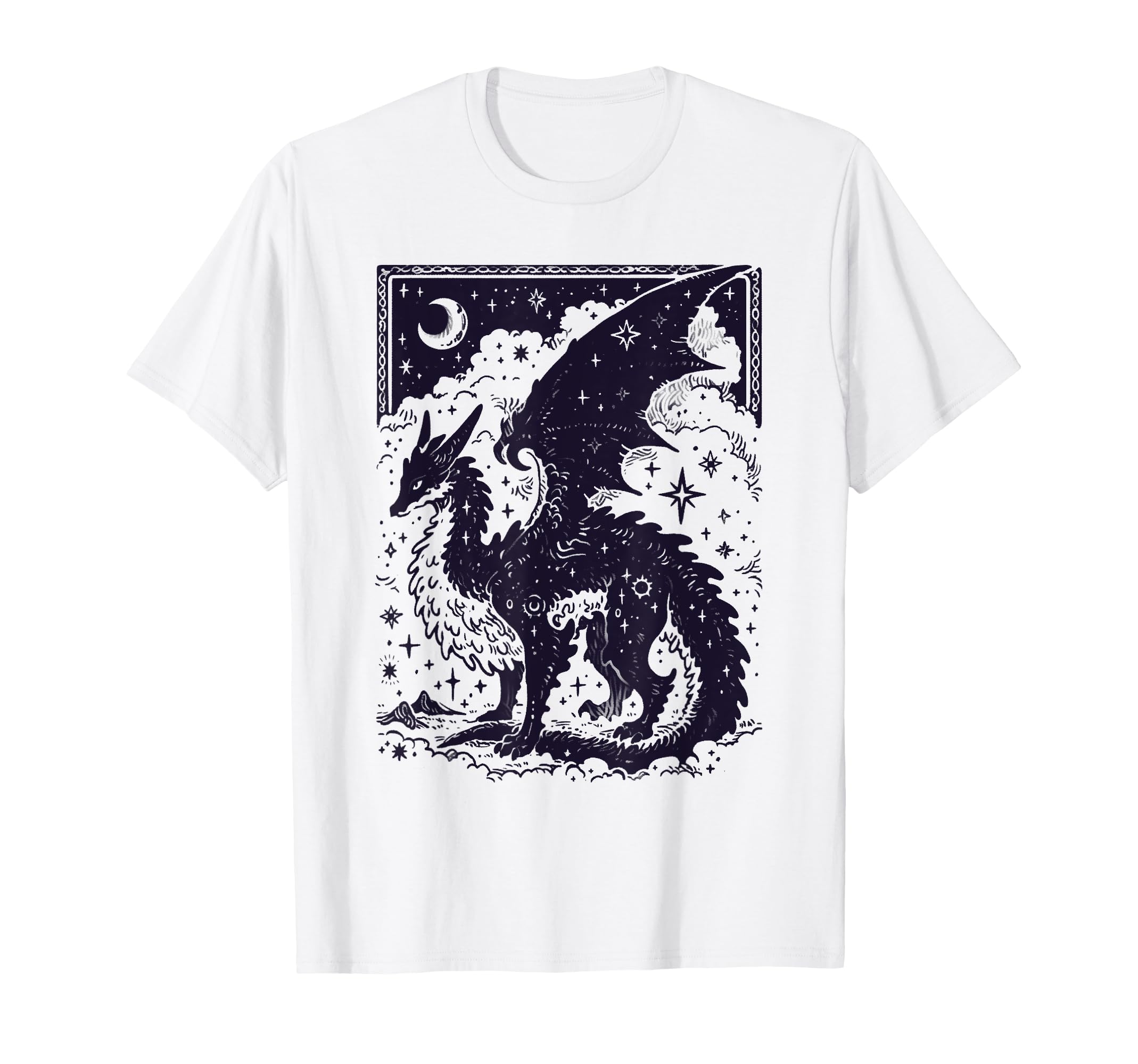 Dark Academia Fantasy Dragon Book T-Shirt - Fun Novelty Design Unisex - T-Shirt, Sweatshirt, Hoodie