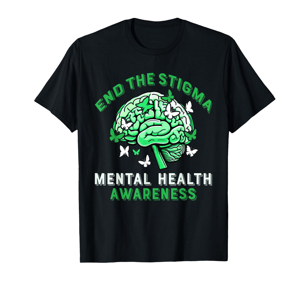 Mental Health Awareness End Stigma T-Shirt - Custom Art Print for Adults - T-Shirt, Sweatshirt, Hoodie