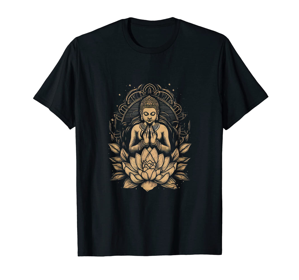 Yoga Namaste Lotus Spiritual T-Shirt - Fun Novelty Design for Adults - T-Shirt, Sweatshirt, Hoodie