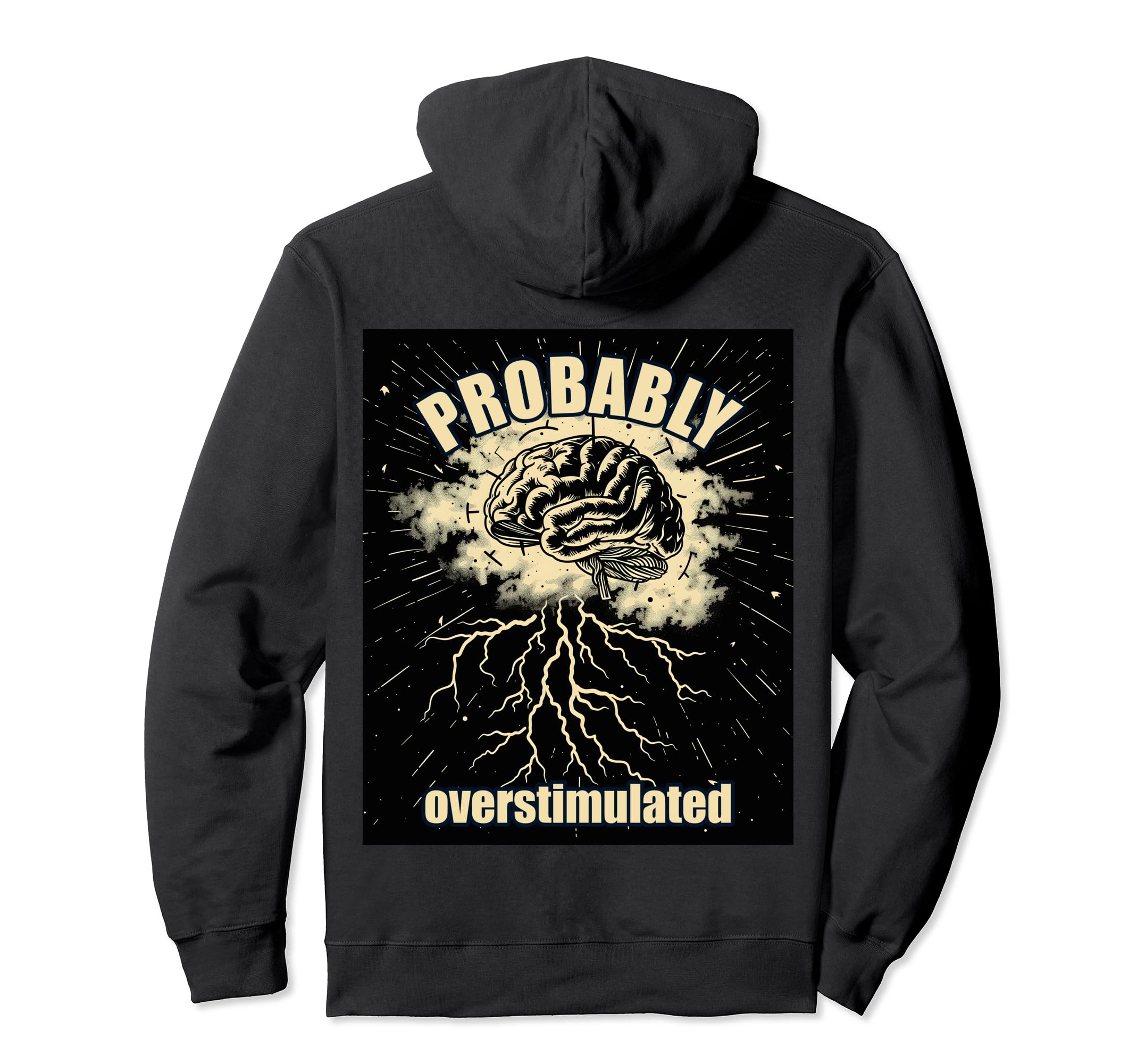 Gehirn Blitze Neurodivers Sweatshirt - Custom Art Print Unisex - T-Shirt, Sweatshirt, Hoodie