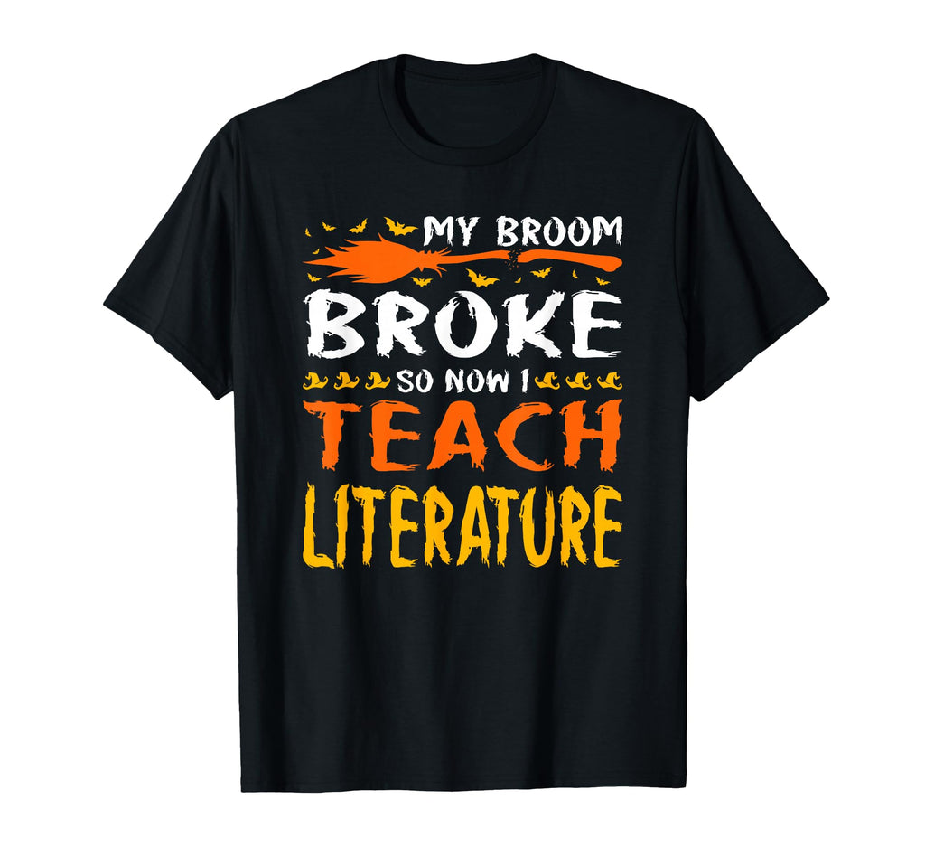 My Broom Broke So Now I Teach T-Shirt - Minimalist Print for Adults - T-Shirt, Sweatshirt, Hoodie