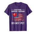 Emotional Support Husband Do Not Pet T-Shirt - Minimalist Print Unisex - T-Shirt, Sweatshirt, Hoodie