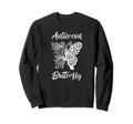 Funny Antisocial Butterfly Introvert Sweatshirt - Minimalist Print Unisex - T-Shirt, Sweatshirt, Hoodie