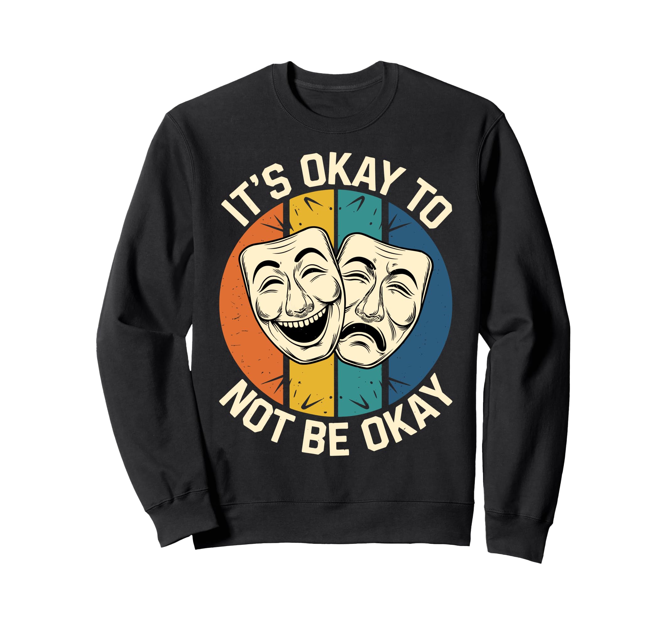 Its Okay To Not Be Okay Mental Health Sweatshirt - Minimalist Print Unisex - T-Shirt, Sweatshirt, Hoodie