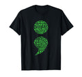 Mental Health Semicolon Depression T-Shirt - Aesthetic Graphic Men Women - T-Shirt, Sweatshirt, Hoodie