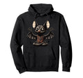 Meditation Bat Yoga Pose Relaxing Hoodie - Aesthetic Graphic for Adults - T-Shirt, Sweatshirt, Hoodie
