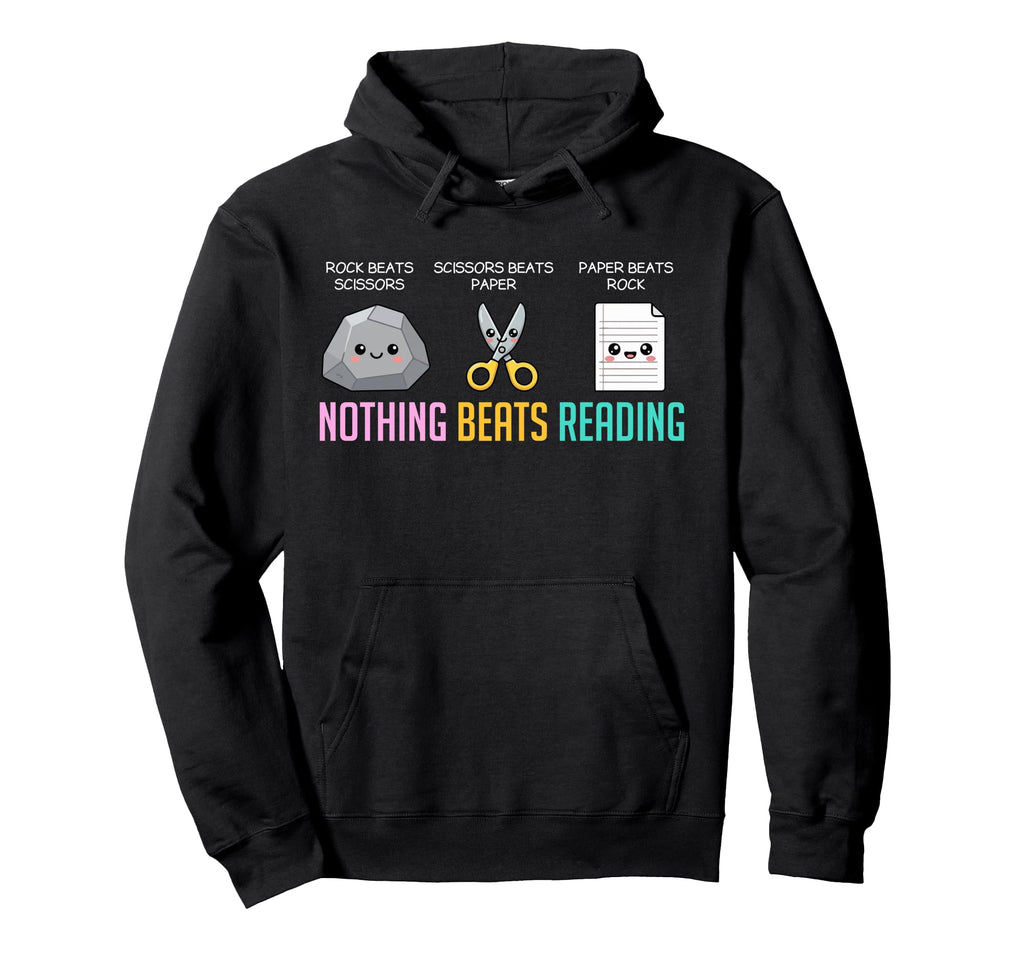 Nothing Beats Reading National Library Hoodie - Trendy Graphic for Adults - T-Shirt, Sweatshirt, Hoodie