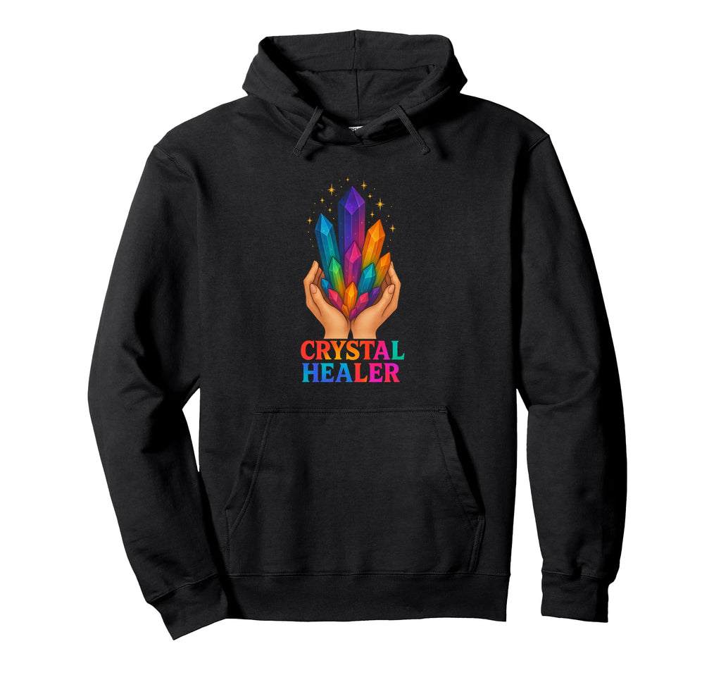 Crystal Healer Mystic Intuitive Hoodie - Minimalist Print for Adults - T-Shirt, Sweatshirt, Hoodie