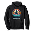 Serene Sunrise Chair Yoga Enthusiast Hoodie - Fun Novelty Design for Adults - T-Shirt, Sweatshirt, Hoodie