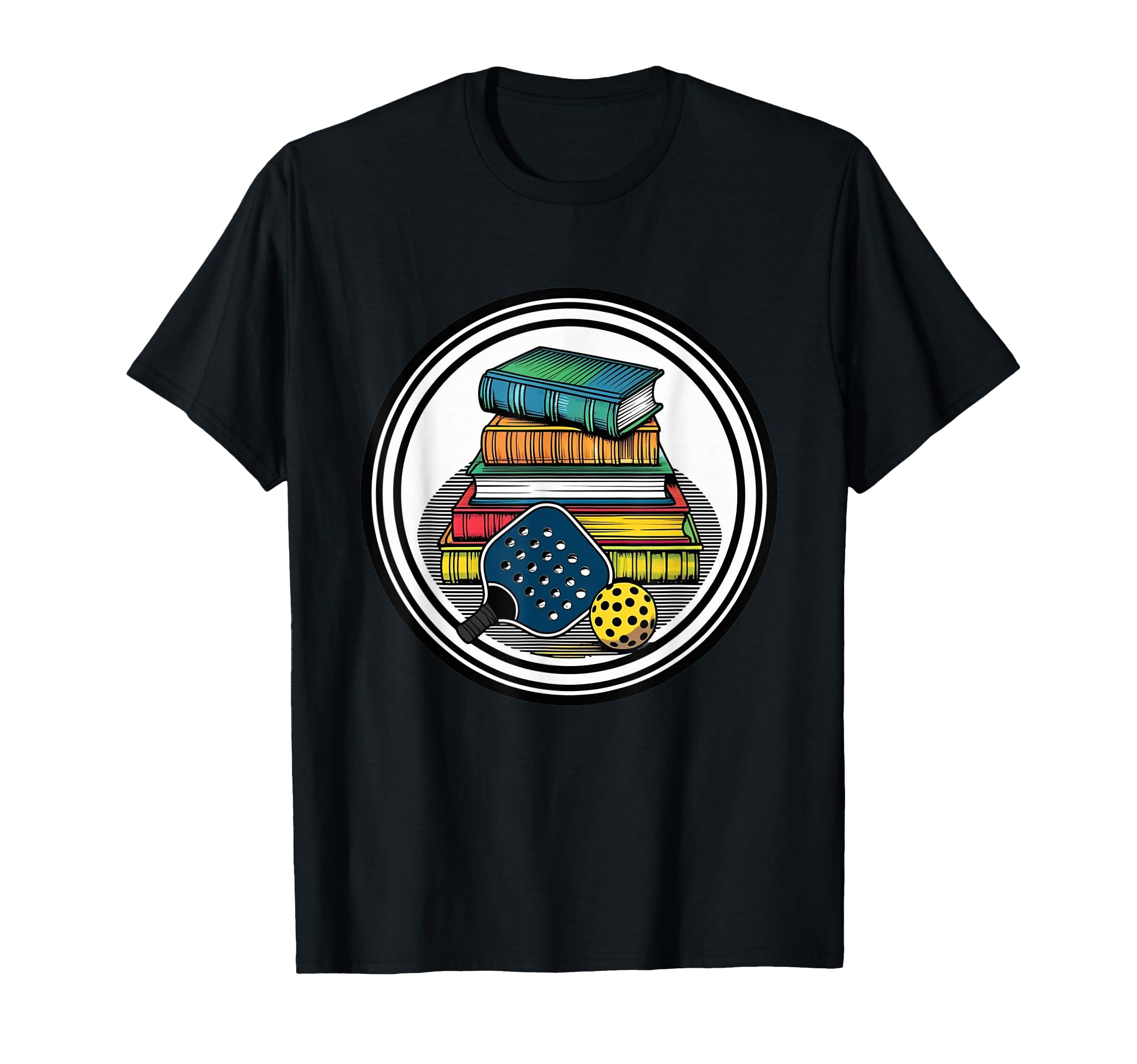 Book Dink Club Colorful Paddle T-Shirt - Trendy Graphic for Adults - T-Shirt, Sweatshirt, Hoodie