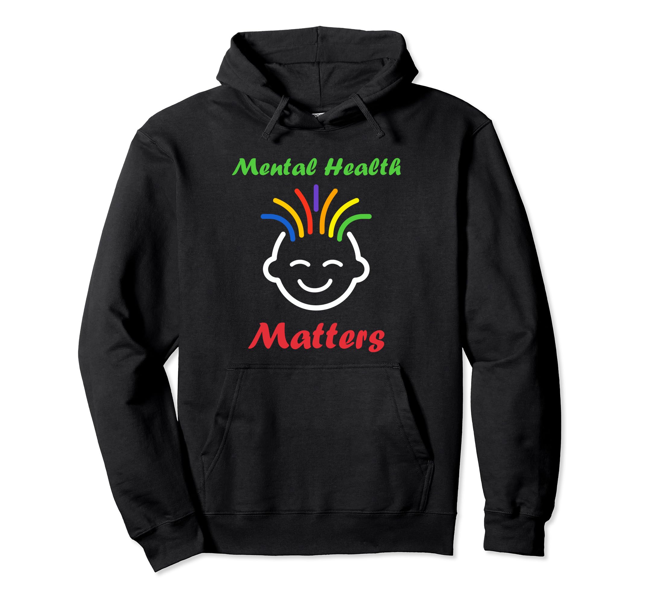 Simple Support Brain Illness Mental Hoodie - Fun Novelty Design Men Women - T-Shirt, Sweatshirt, Hoodie