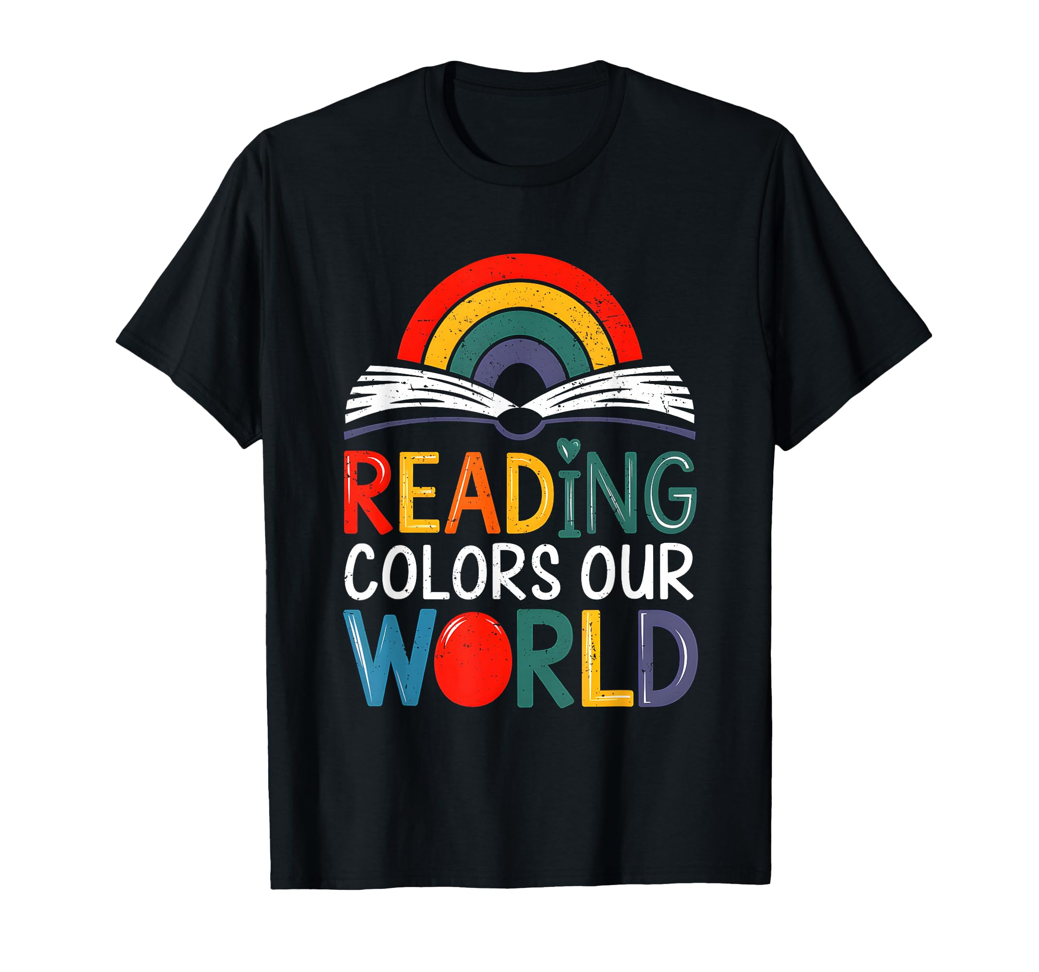 Reading Colors Our World Book Lover T-Shirt - Novelty Apparel for Adults - T-Shirt, Sweatshirt, Hoodie