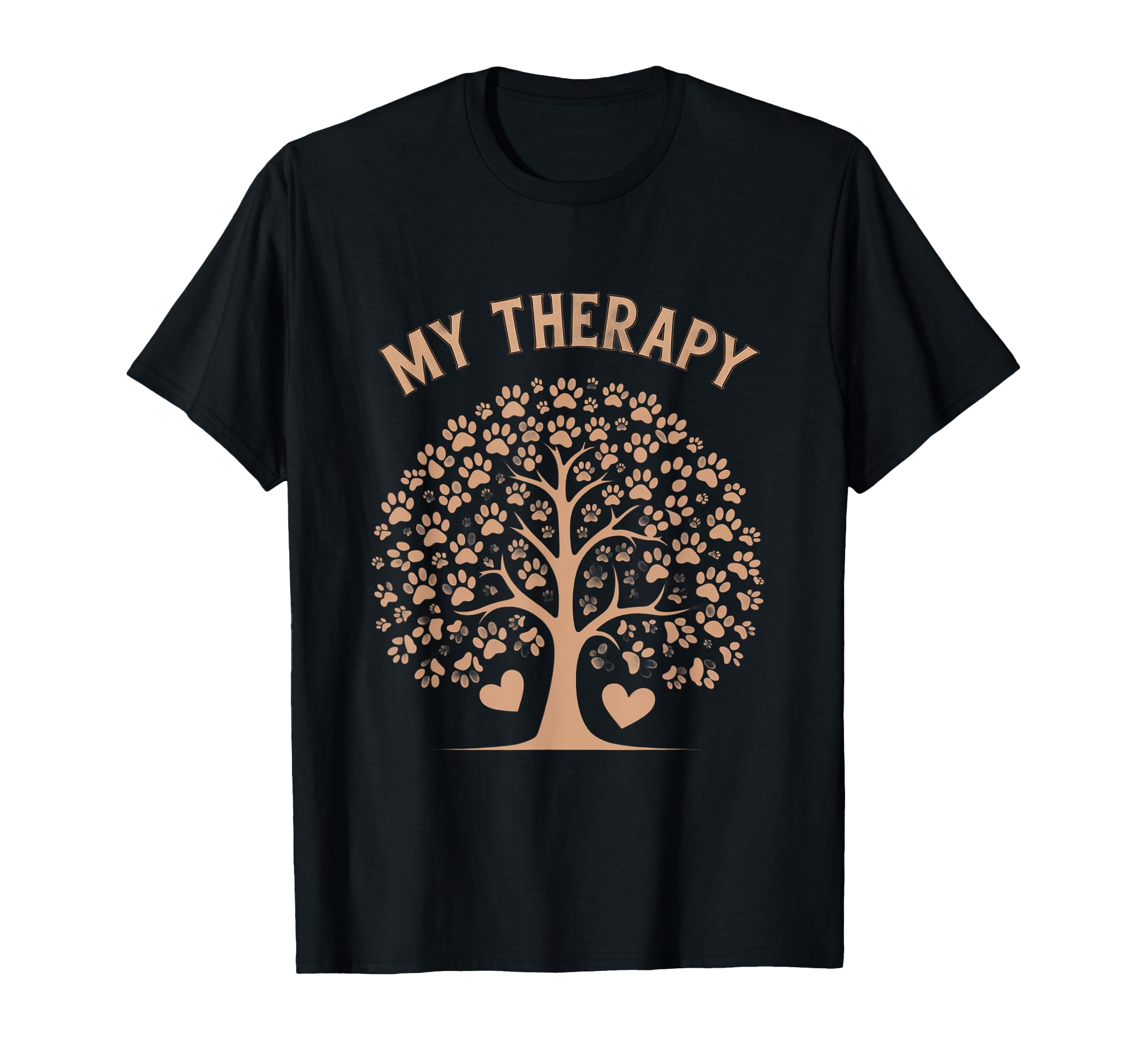 Dogs Are My Therapy Dogs Tree T-Shirt - Minimalist Print Unisex - T-Shirt, Sweatshirt, Hoodie