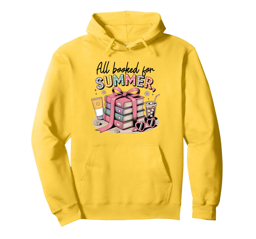 All Booked Summer Hoodie - Fun Novelty Design for Adults - T-Shirt, Sweatshirt, Hoodie