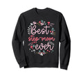Best Step Mom Ever Floral Mom Sweatshirt - Custom Art Print Men Women - T-Shirt, Sweatshirt, Hoodie