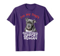 Pit Bull Dog Emotional Support Human T-Shirt - Graphic Print for Adults - T-Shirt, Sweatshirt, Hoodie