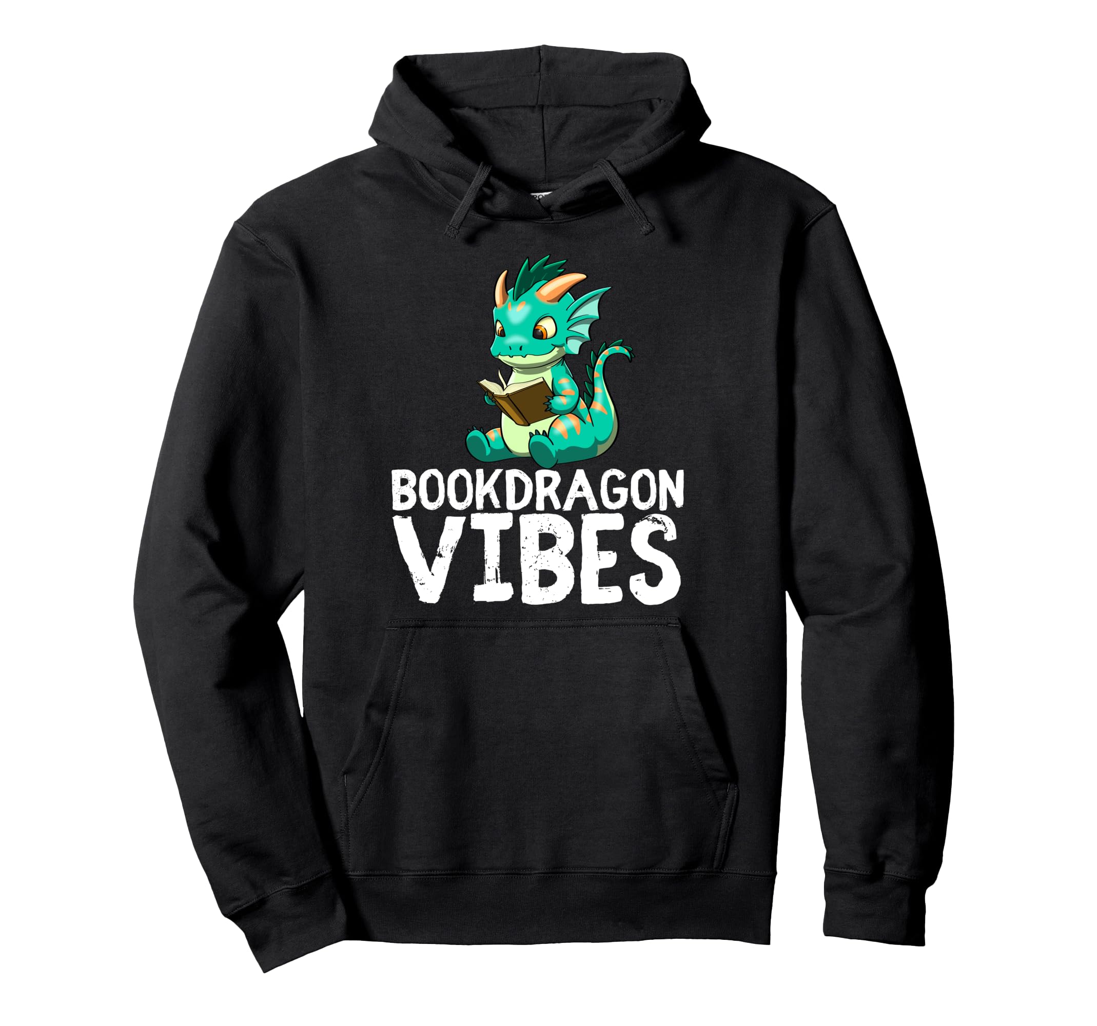 Dragon Reading Book Worm Nerd School Hoodie - Novelty Apparel for Adults - T-Shirt, Sweatshirt, Hoodie