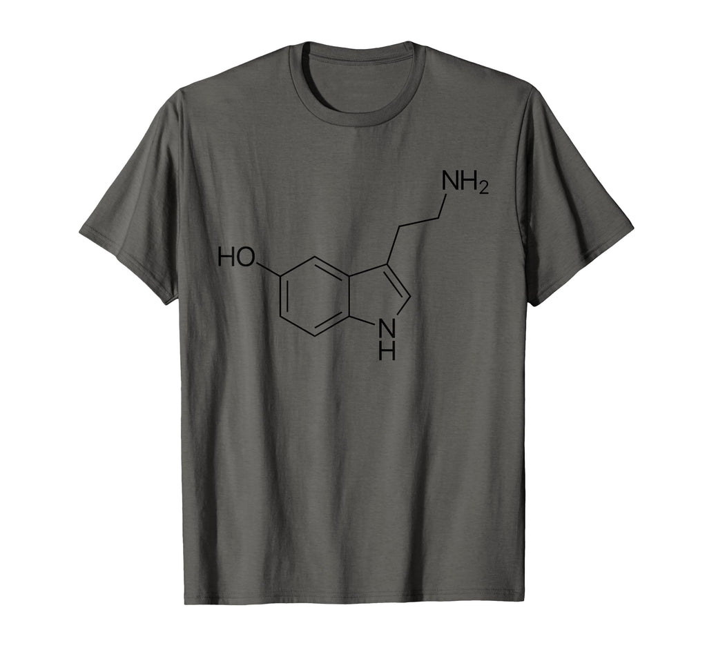 Serotonin Molecule Chemical Symbol T-Shirt - Graphic Print Unisex - T-Shirt, Sweatshirt, Hoodie